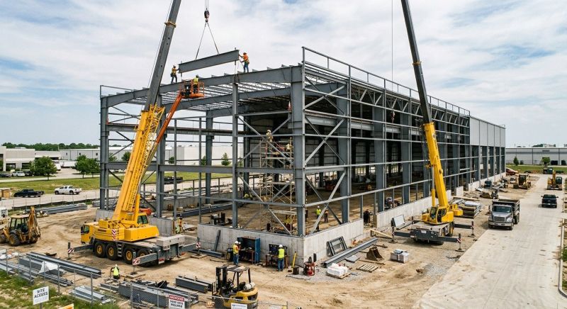 Commercial Garage Construction in South Houston, TX