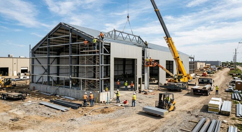 Commercial Garage Construction in South Houston, TX