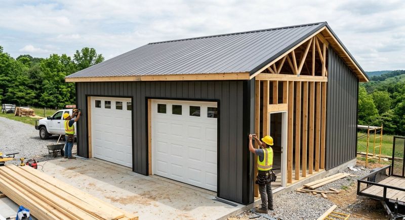 Metal Garage Construction in Pearland, TX