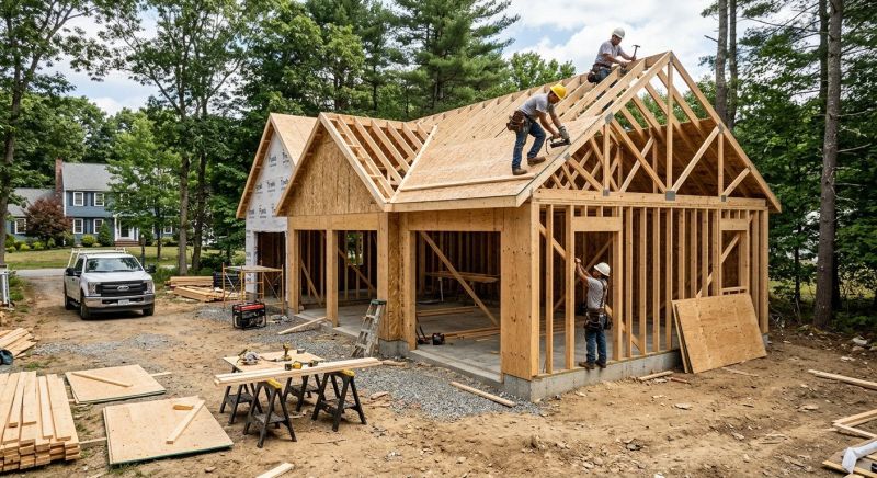 Wood Garage Installation in Conroe, TX